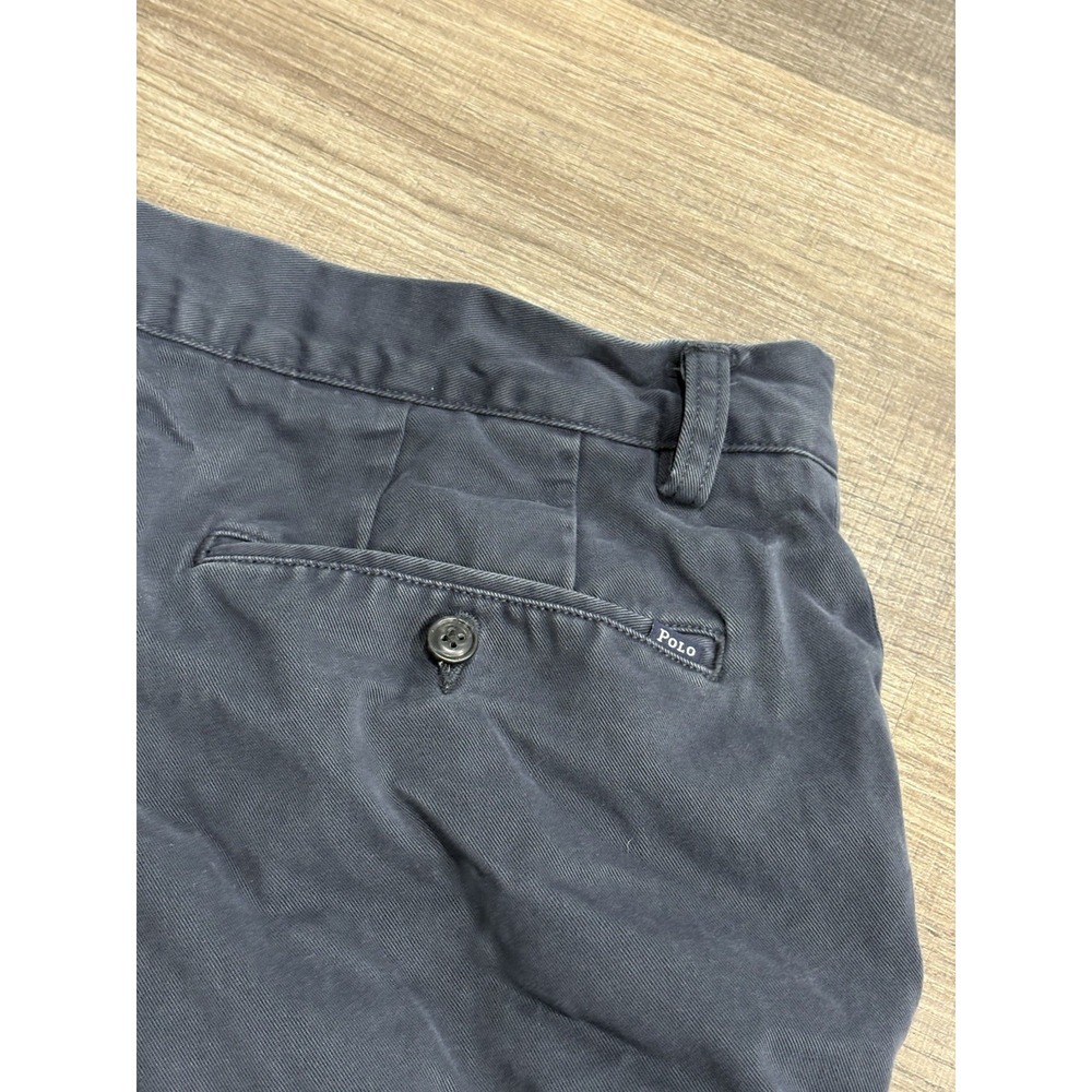 Polo Ralph Lauren Chino Men's Size 35 10" Inseam Shorts Cotton Navy